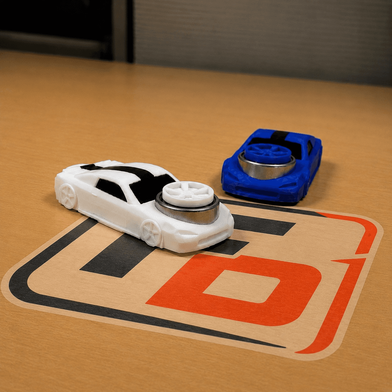 Fidget Car Drifter 003 with cone course setup